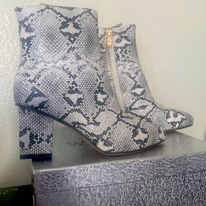 Snakeprint ankle boots Size 8
